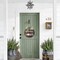 Interchangeable Welcome Sign for Front Door with 4 Seasonal Wreaths and 14 Changeable Icons, Farmhouse Front Door Signs, Door Decoration Porch Decor, Seasonal Wooden Home Sign home décor (6wood)